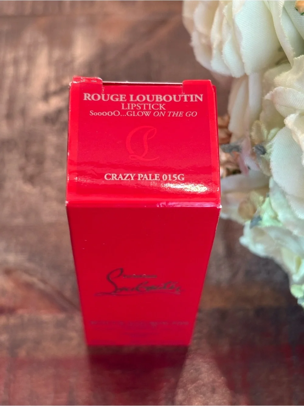 NEW Christian Louboutin ROUGE LOUBOUTIN Lipstick GLOW ON THE GO in CRAZY PALE!